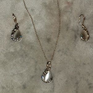 2/$20 Faux MOP gemstone peacock set